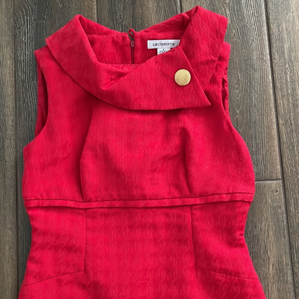 Red womens dress size 4 - Picture 3 of 5
